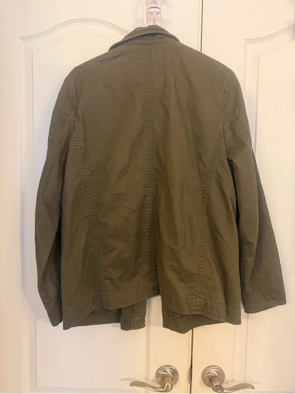 Old Navy Unisex Army Green Military Field Jacket - Image 3