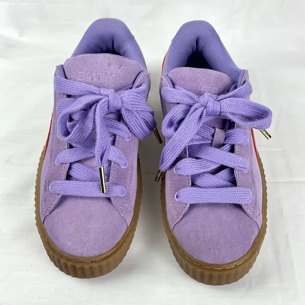 PUMA x FENTY Creeper Phatty Suede Sneakers Sz 6 Purple - Image 2