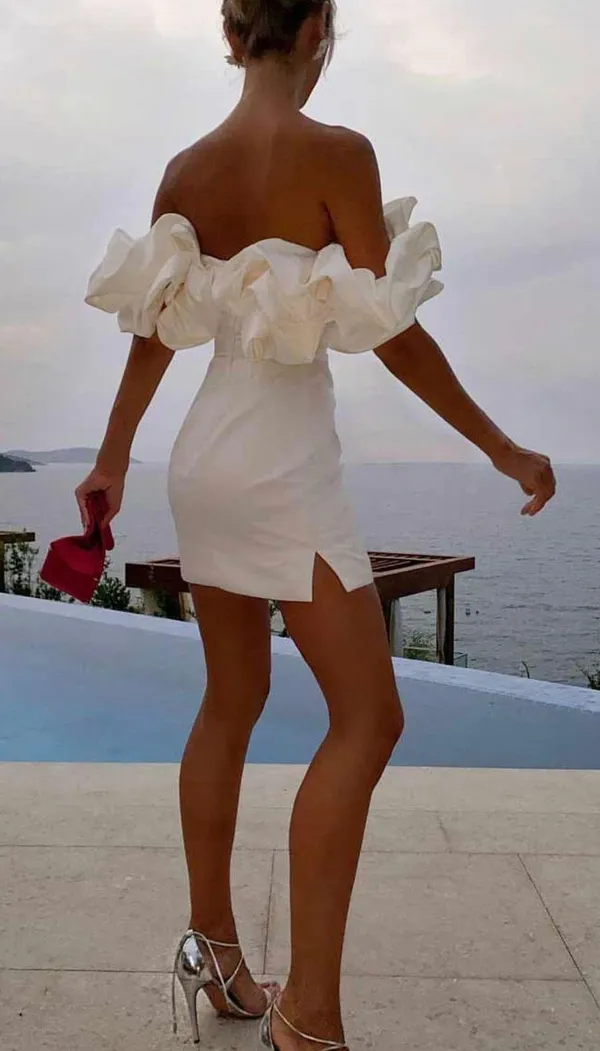 Post Meridiem Meringue Mini Dress - Image 2