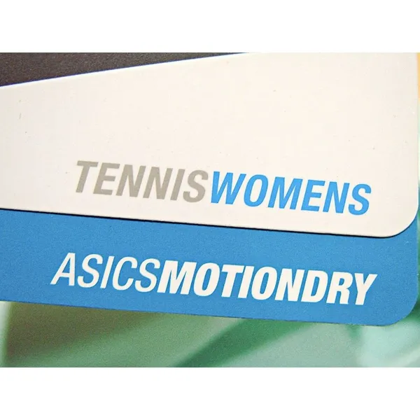 NEW Asics Athletic Tennis T-Shirt Womens Smoke Blue Motion Dry Short Sleeve Sz M - Image 4
