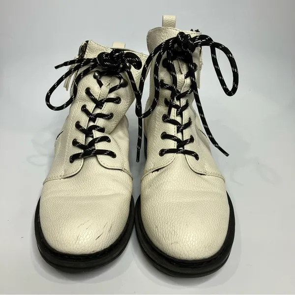 Bare traps Amysue white combat boots zip up women’s‎ size 7.5 punk casual - Image 3