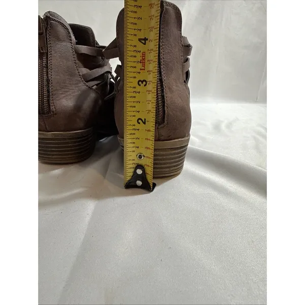 The North Face XJL Ankle Boots Brown Women’s US 7M Leather Zip Up 1.5” Heel - Image 10