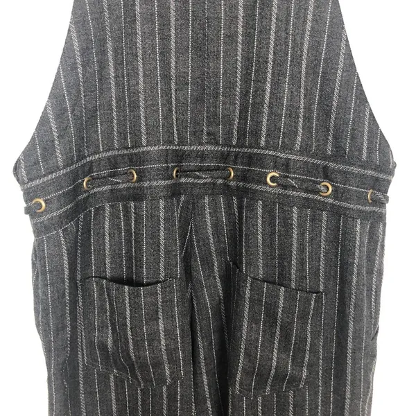 Black Pine Overalls Womens Small Cotton Dark Boho Barn Lumberjack Country Grunge - Image 10