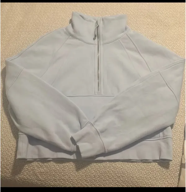 Lululemon Oversized Funnel Neck Scuba Half-Zip in Windmill - Image 2