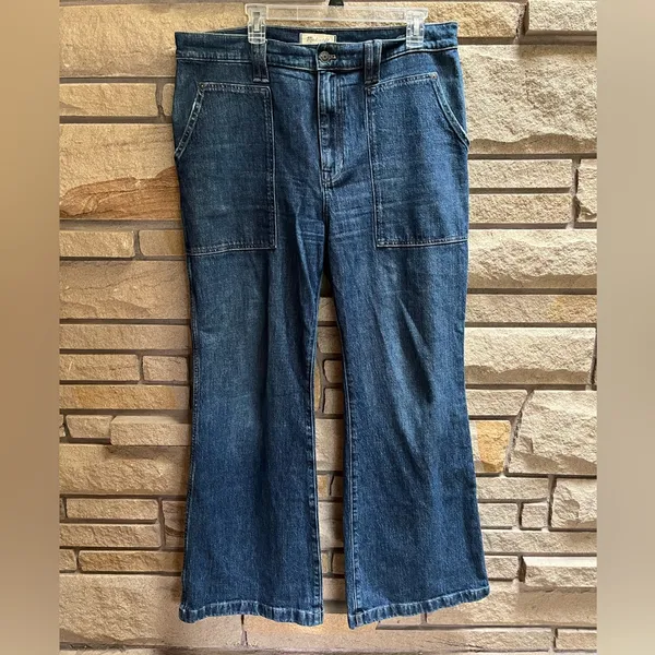 Madewell 11" High-Rise Flare Jeans in Whitethorn Wash: Workwear Edition 31 - Image 3