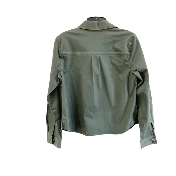 CAbi Green Utility Cotton‎ Jacket Small Minimalist Military Style Streetwear - Image 2