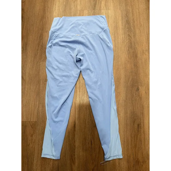 Aerie Chill Play‎ Move Leggings Womens XL Blue Colorblock High Waist Activewear - Image 3