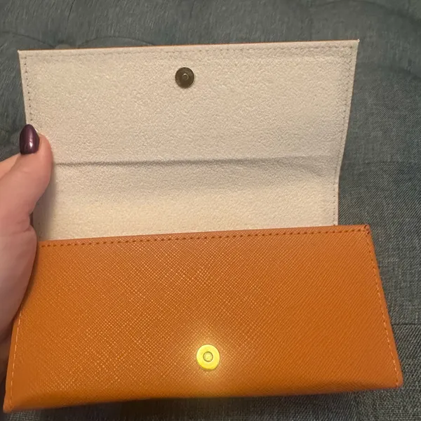 Tory Burch soft sunglasses case orange - Image 5