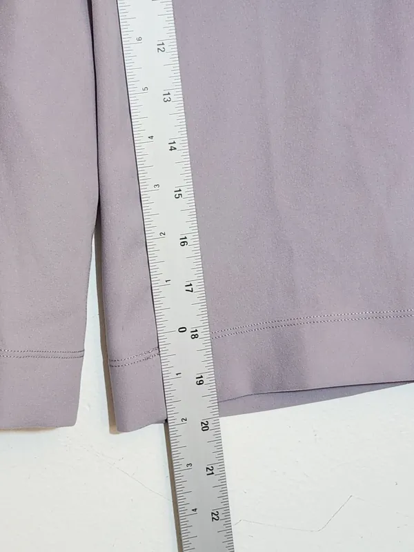 Lululemon Light Purple Wide Leg Cropped Pull On Pants Size 4 Flaw - Image 9