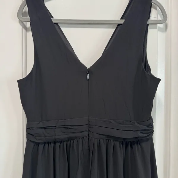 Lulus Thoughts of Hue NWT size Large Black Surplice Maxi Dress Formal Bridesmaid - Image 10