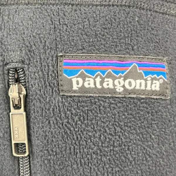 Patagonia Womens Black Iconiq Capital Zip Fleece High Neck Sweater Jacket Top M - Image 5
