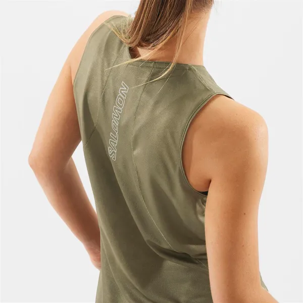 Salomon Women’s Sense Aero Tank - Grape Leaf - Image 3