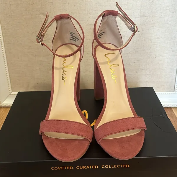 Lulus Taylor Rusty Rose Heels - Image 3