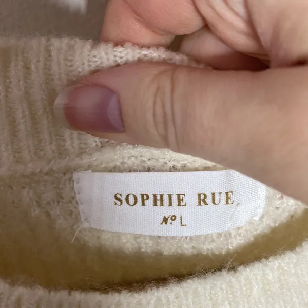 Sophie Rue plush waffle knit relaxed sweater size L - Image 8