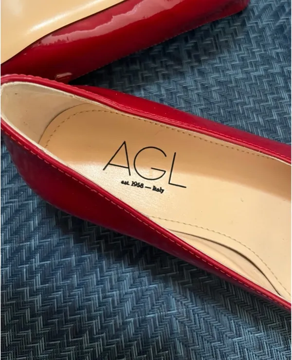 AGL Women's Red Patent Leather Mary Jane Shoes - Image 10