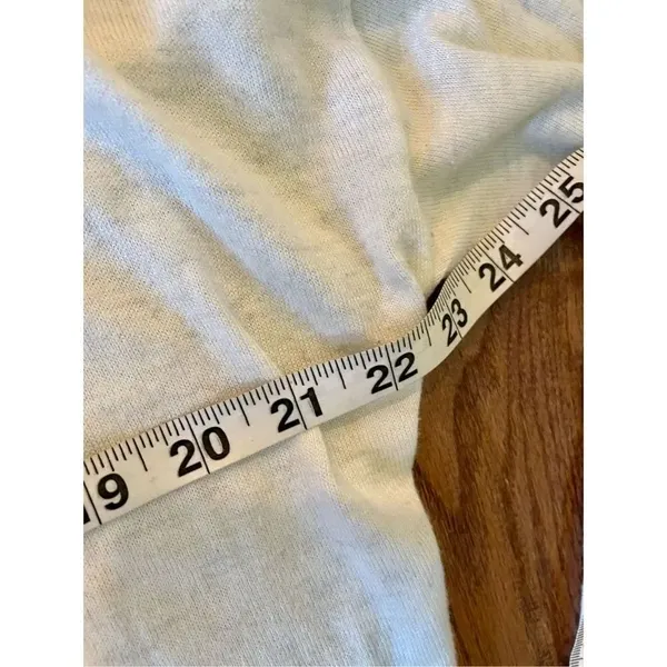 Jana ribbed oatmeal long open cardigan size m White Size M - Image 8