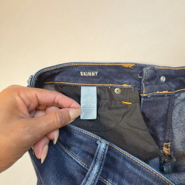 American Eagle AE Skinny Jeans Womens 2 Dark Wash Stretch Denim Everyday Iconic - Image 7