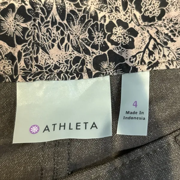 Athleta Skirt Womens 4‎ Brown Snap Button Skirt Zipper Pocket - Image 4