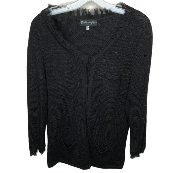 My Favorite Things Cardigan Sweater Black‎ Black Size L - Image 2