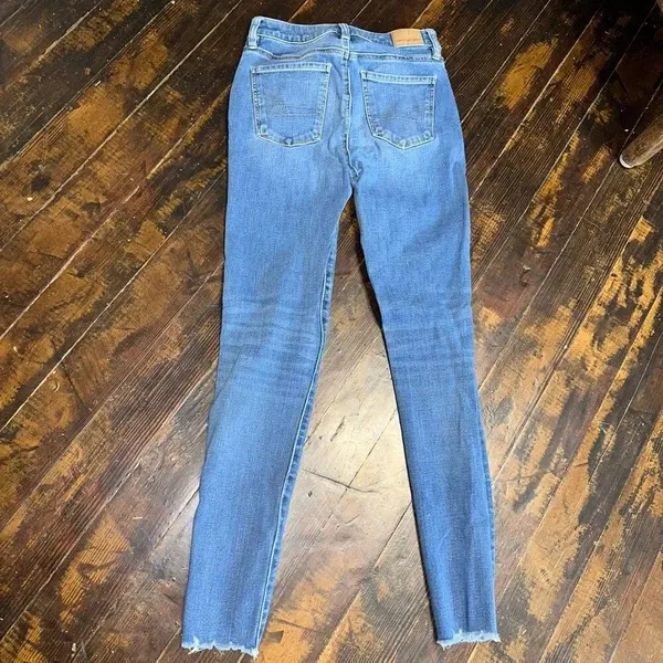 American Eagle stretchy normcore super hi-rise 0 jeggings - Image 2