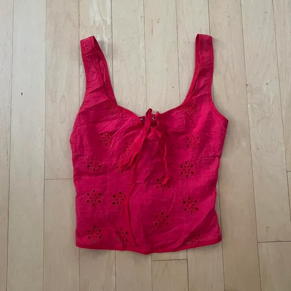 Princess Polly flowerfields corset top red - Image 2