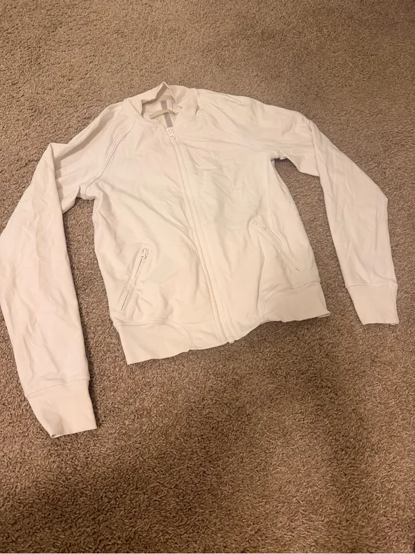 lululemon athletica White Zip-Up Jacket with Breathable Mesh - Image 6