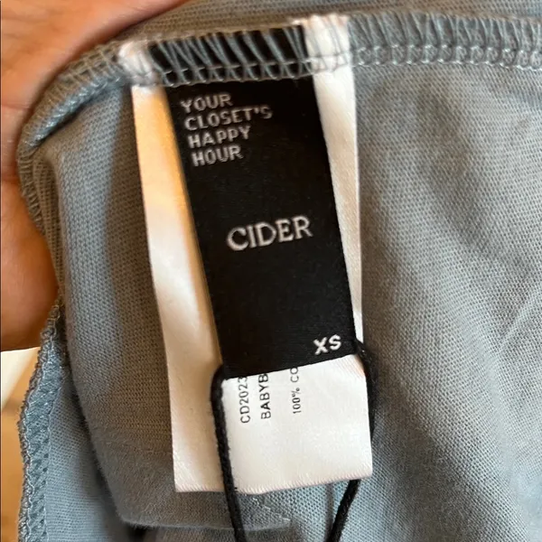 Cider Overall Romper Dusty Blue New - Image 14