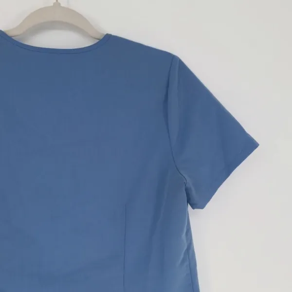 Figs Women's Casma Three-Pocket Scrub Top Size Small Blue V Neck Hospital Office - Image 13