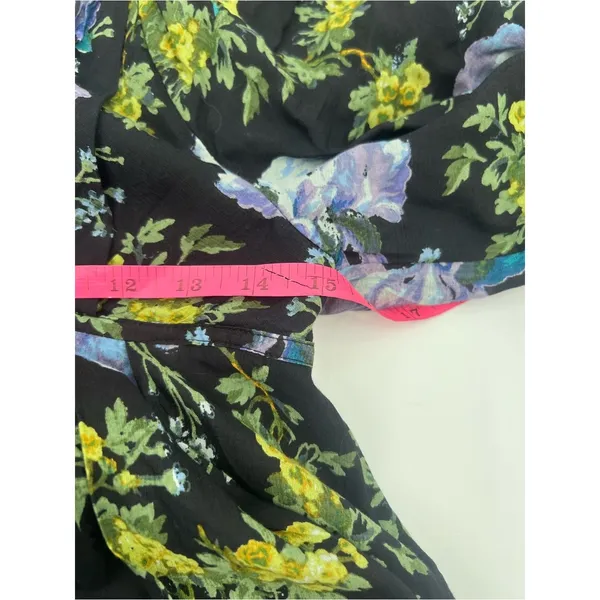 Free‎ People Beck floral mini dress Sz L - Image 7