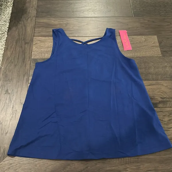 NWT Lilly Pulitzer Kristen Tank Top in Lapis Lazuli Sz M - Image 6