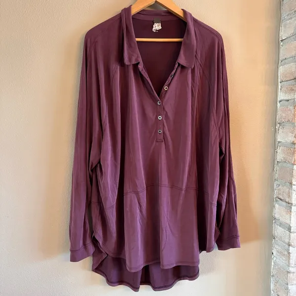 Free People WE THE GREE Heritage Henley Tunic‎ - Image 2