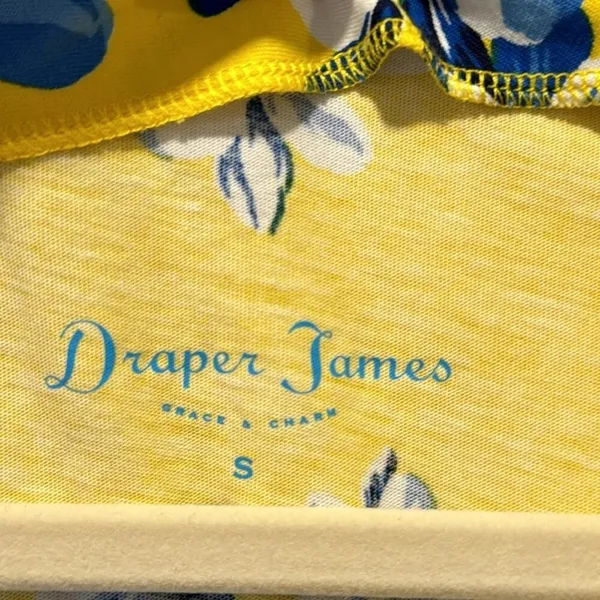 Draper James Summerall Hillsboro Floral Mini‎ Soft Dress Yellow Small - Image 9