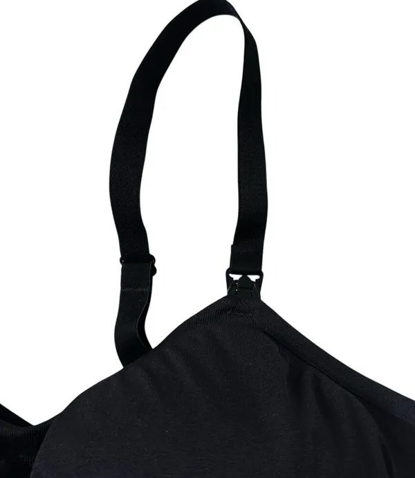 Kindred Bravely Black Nursing Bra w/ Extender Women Size Large | 51-40 - Image 4