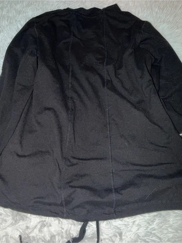 Gerry Black Lightweight Pullover Hoodie Cinch Hem Small - Image 6