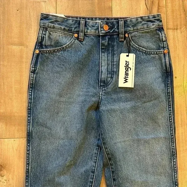 NWT Wrangler Wild West 603 High Rise Straight Jean Retro Mid Sz 25 X 28 - Image 6