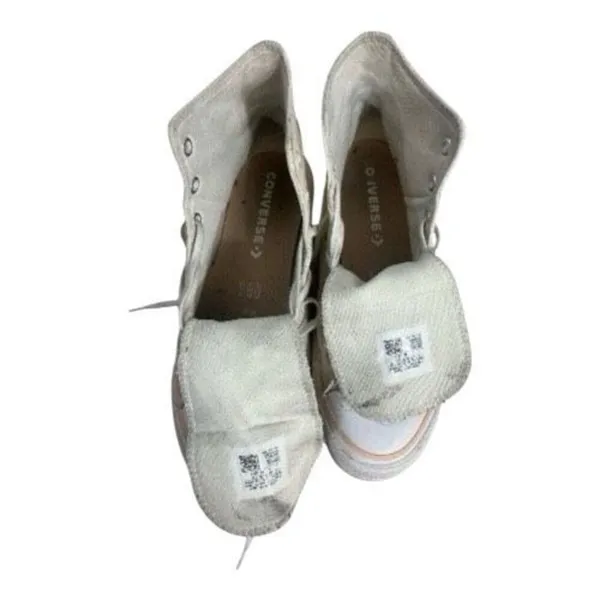 Converse Chuck Taylor All Star Lift High White Sun & Cloud Embroidered Shoes 9 - Image 7