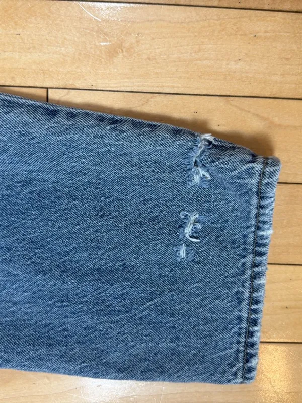 PACSUN High Rise Straight Denim Jeans Acid Wash 90's Size 26 - Image 9