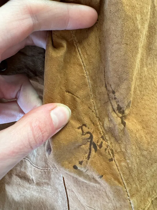 Vintage Jennyfer J Whipstitch Suede Leather Jacket - Image 9