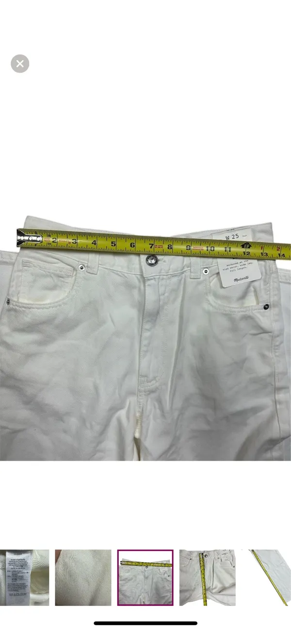 Madewell Superwide-Leg Jeans White - Image 9