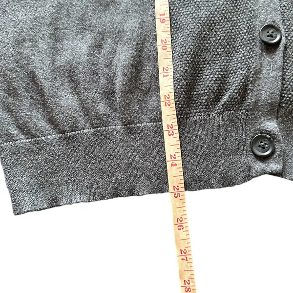 American Eagle Retro  Outfitters Gray Cropped Button Down Sweater Size XXL - Image 8