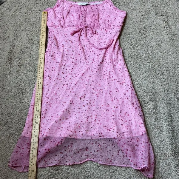 Younique Clothing Pastel Pink Floral Spaghetti‎ Strap Dress Coquette - Image 6