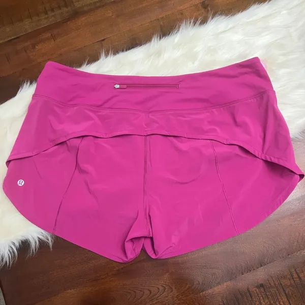 Lululemon Speed Up Shorts Long 4” Pink Size 14 Unlined - Image 2