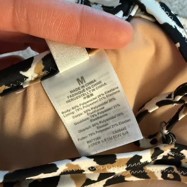 J. Crew Bandeau Bikini Top Leopard - Image 4