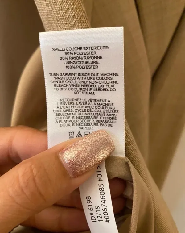 Express Woman’s Beige Blazer Suit Jacket XS - Image 6