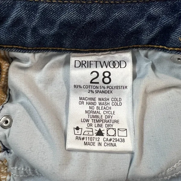 Driftwood Jackie Floral Embroidered High Rise Skinny Jeans‎ Womens 28 Blue Ankle - Image 13