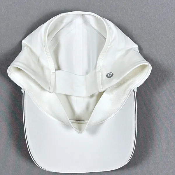 Lululemon Fast and Free Running Hat Women OS White Performance Athletic‎ Cap - Image 8