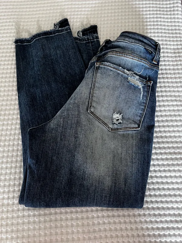Risen Distressed Jeans Size 11/12 Blue - Image 7