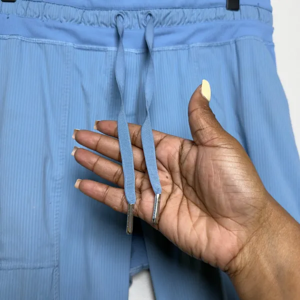 Lululemon Women Cropped Pants 8 Utility Blue Dance Studio Mid-Rise Pull On - Image 12