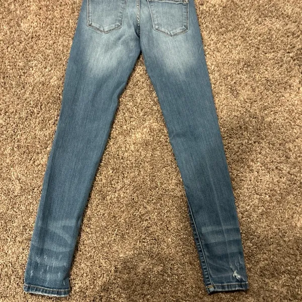 Kancan Distressed Denim Jeans Sz 23 Blue - Image 8