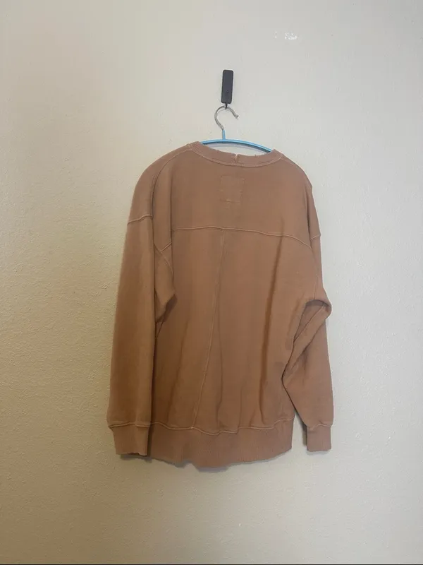 Aerie Sunday Scaries Tank‎ Brown Oversized Sweatshirt Size XS - Image 5